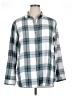 Jachs Girlfriend Plaid Gray 3/4 Sleeve Button-Down Shirt Size XL - photo 1