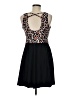 Unbranded Animal Print Black Cocktail Dress Size M (estimated) - photo 2
