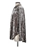 Jessica Simpson Metallic Silver Long Sleeve Blouse Size XS - photo 5
