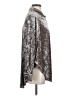 Jessica Simpson Metallic Silver Long Sleeve Blouse Size XS - photo 4