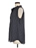 Ann Taylor 100% Polyester Houndstooth Black Sleeveless Blouse Size M - photo 5