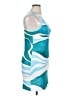 Unbranded 100% Polyester Graphic Teal Cocktail Dress Size 1X - photo 4