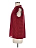 Ann Taylor 100% Polyester Houndstooth Red Sleeveless Blouse Size M - photo 5
