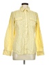 L.L.Bean Polka Dots Yellow Long Sleeve Button-Down Shirt Size M - photo 1