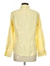 L.L.Bean Polka Dots Yellow Long Sleeve Button-Down Shirt Size M - photo 2