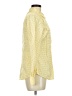 L.L.Bean Polka Dots Yellow Long Sleeve Button-Down Shirt Size M - photo 4