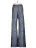 Viereck Print Blue Casual Pants Size L - photo 2