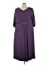 Roaman's Solid Purple Casual Dress Size 22W - photo 1
