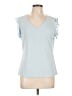 Calvin Klein Blue Short Sleeve Top Size L - photo 1