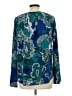 The Limited Paisley Teal Long Sleeve Blouse Size L - photo 2