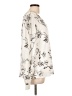 White House Black Market 100% Polyester Floral Ivory Pullover Sweater Size L - photo 4