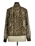 WAYF Animal Print Brown Long Sleeve Blouse Size XL - photo 2