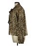 WAYF Animal Print Brown Long Sleeve Blouse Size XL - photo 5