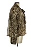 WAYF Animal Print Brown Long Sleeve Blouse Size XL - photo 4