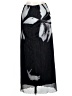 Shein 100% Polyester Graphic Black Formal Skirt Size L - photo 2
