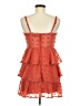 Trixxi 100% Polyester Hearts Orange Cocktail Dress Size M - photo 2