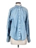 MNG Blue Long Sleeve Blouse Size 4 - photo 1