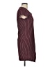 Ambar Stripes Burgundy Casual Dress Size M - photo 4