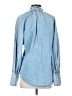 MNG Blue Long Sleeve Blouse Size 4 - photo 2