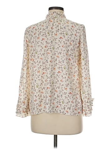 Rebecca Taylor Long Sleeve Silk Top (view 2)