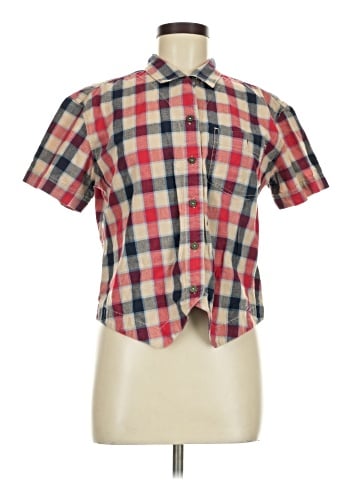 Lizwear by Liz Claiborne Short Sleeve Button-Down Shirt (view 1)