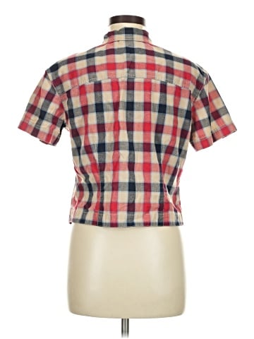 Lizwear by Liz Claiborne Short Sleeve Button-Down Shirt (view 2)