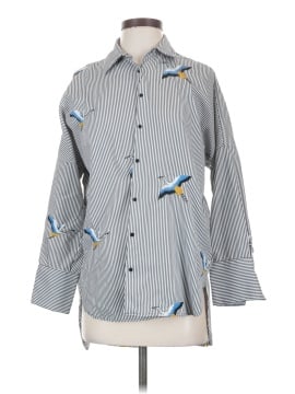 Zara Basic Long Sleeve Button-Down Shirt (view 1)