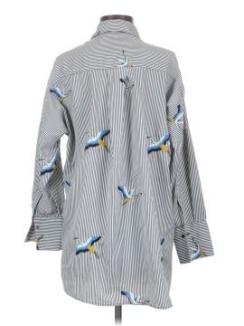 Zara Basic Long Sleeve Button-Down Shirt (view 2)
