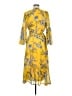 Assorted Brands Print Yellow Casual Dress Size M - photo 2