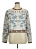 NVLT Paisley Ivory Pullover Sweater Size XL - photo 1