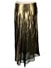 J.Crew 100% Polyester Metallic Gold Formal Skirt Size M - photo 2