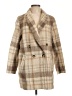 H&M Plaid Tan Coat Size 10 - photo 1