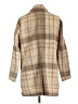 H&M Plaid Tan Coat Size 10 - photo 2