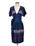 BCBGMAXAZRIA Chevron-herringbone Blue Casual Dress Size S - photo 1