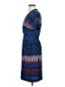 BCBGMAXAZRIA Chevron-herringbone Blue Casual Dress Size S - photo 5