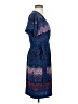 BCBGMAXAZRIA Chevron-herringbone Blue Casual Dress Size S - photo 4