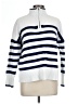 Lands' End 100% Cotton Stripes White Pullover Sweater Size L - photo 1