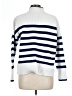 Lands' End 100% Cotton Stripes White Pullover Sweater Size L - photo 2