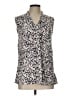 Kasper Animal Print Pink Sleeveless Blouse Size L - photo 1