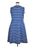 Talbots Stripes Blue Casual Dress Size 2X - photo 2