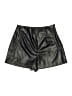 Zara Metallic Black Shorts Size M - photo 1