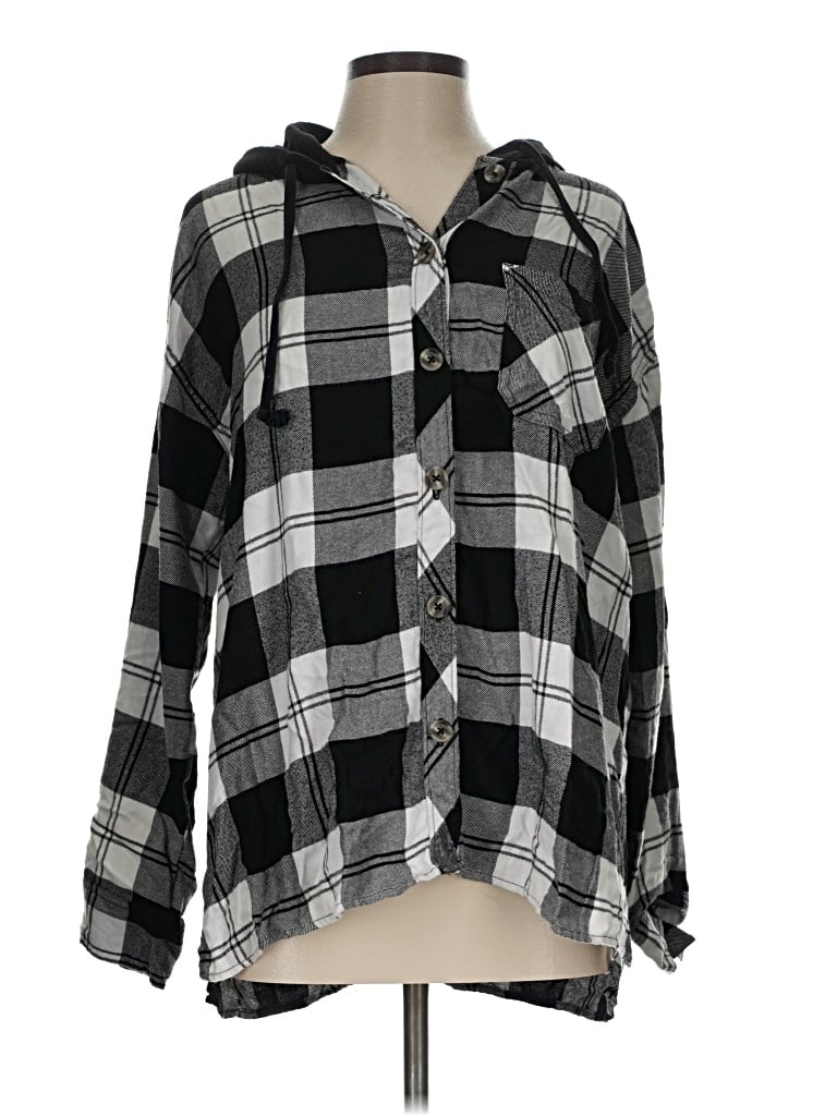 Pre-owned Maurices Fleece Jacket In Black