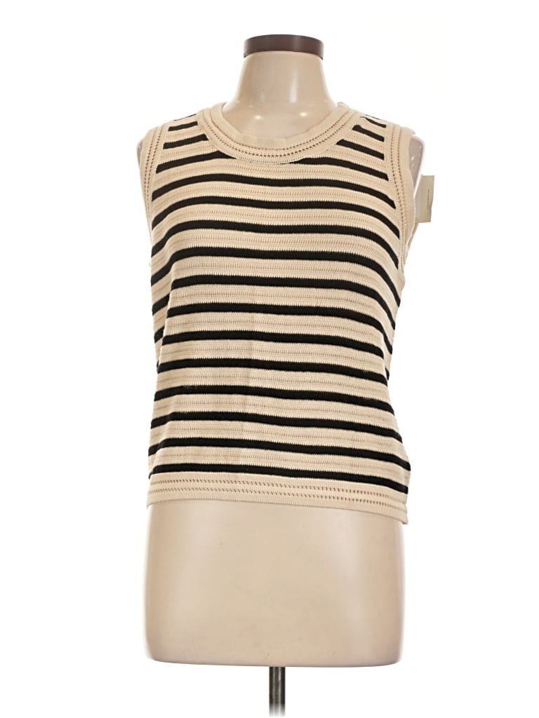 Pre-owned Aaron & Amber Sweater Vest In Tan