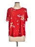 Torrid 100% Rayon Red Short Sleeve Blouse Size Lg Plus (0) - photo 1