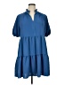 MSK Solid Blue Casual Dress Size XL - photo 1