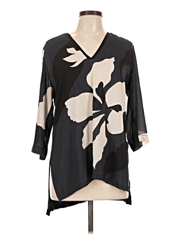 Zara W&B Collection 3/4 Sleeve Blouse (view 1)