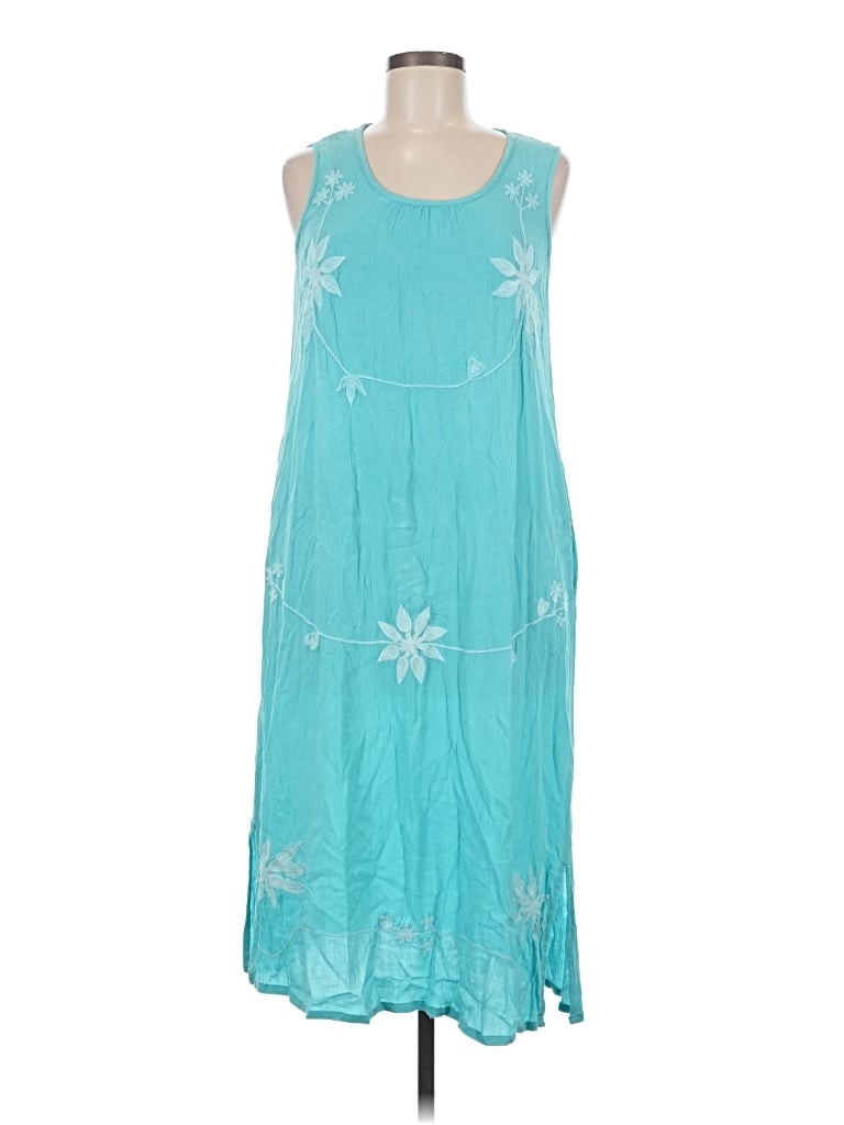 Pre-owned Serengeti Casual Dress In Teal