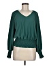 Shein 100% Polyester Green Long Sleeve Blouse Size 6 - photo 1