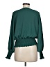 Shein 100% Polyester Green Long Sleeve Blouse Size 6 - photo 2