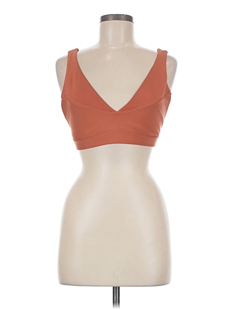 Pre-owned Prana Tank Top Brown Plunge Neckline Tops